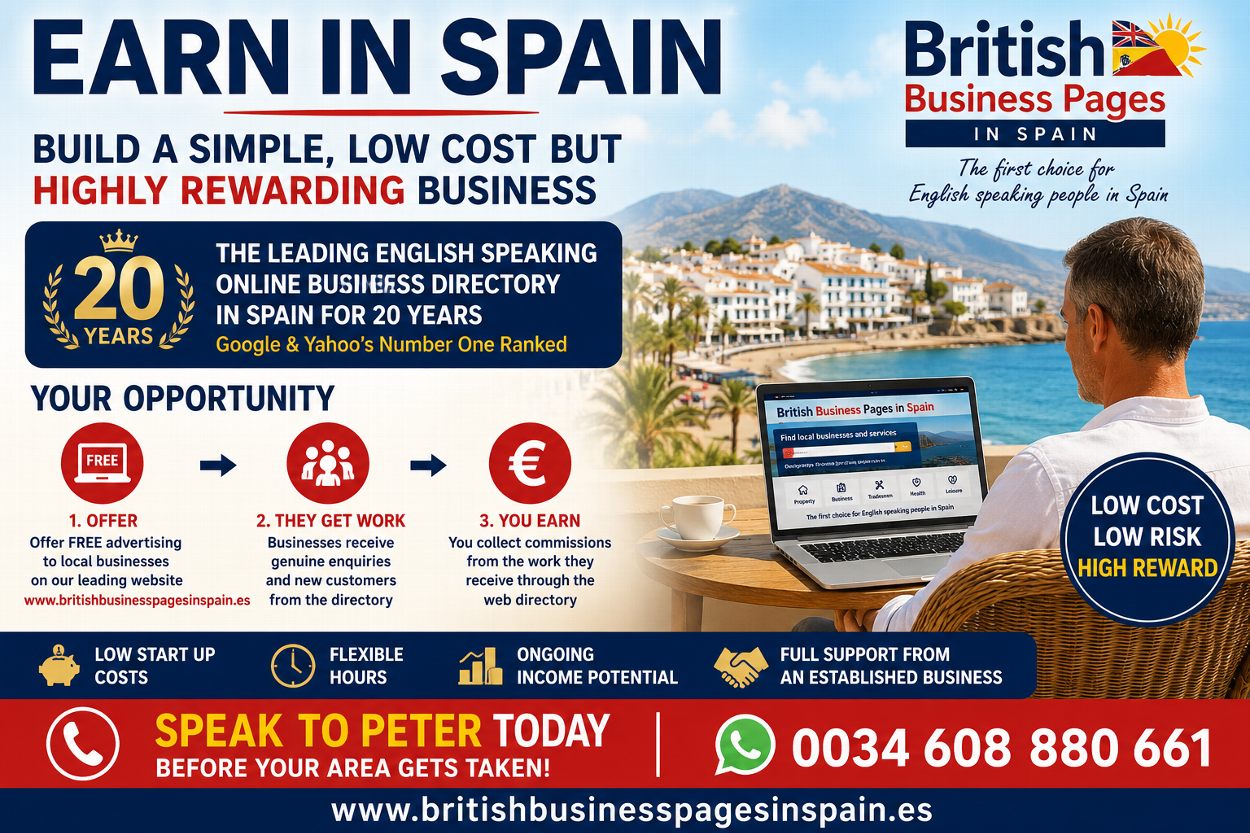 English Speaking Business Directory in Murcia Costa Calida and Costa Blanca Spain
